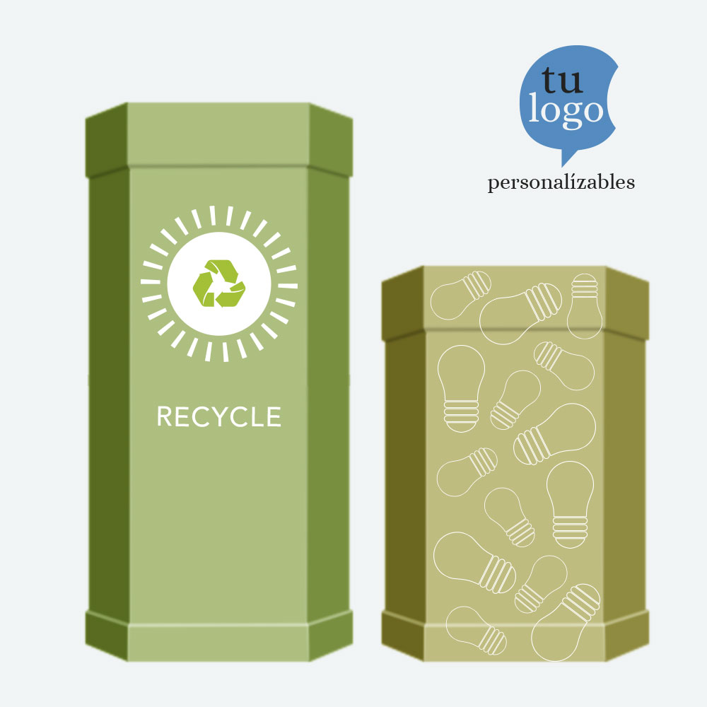 Papeleras para almacenar papel y cartón para reciclar