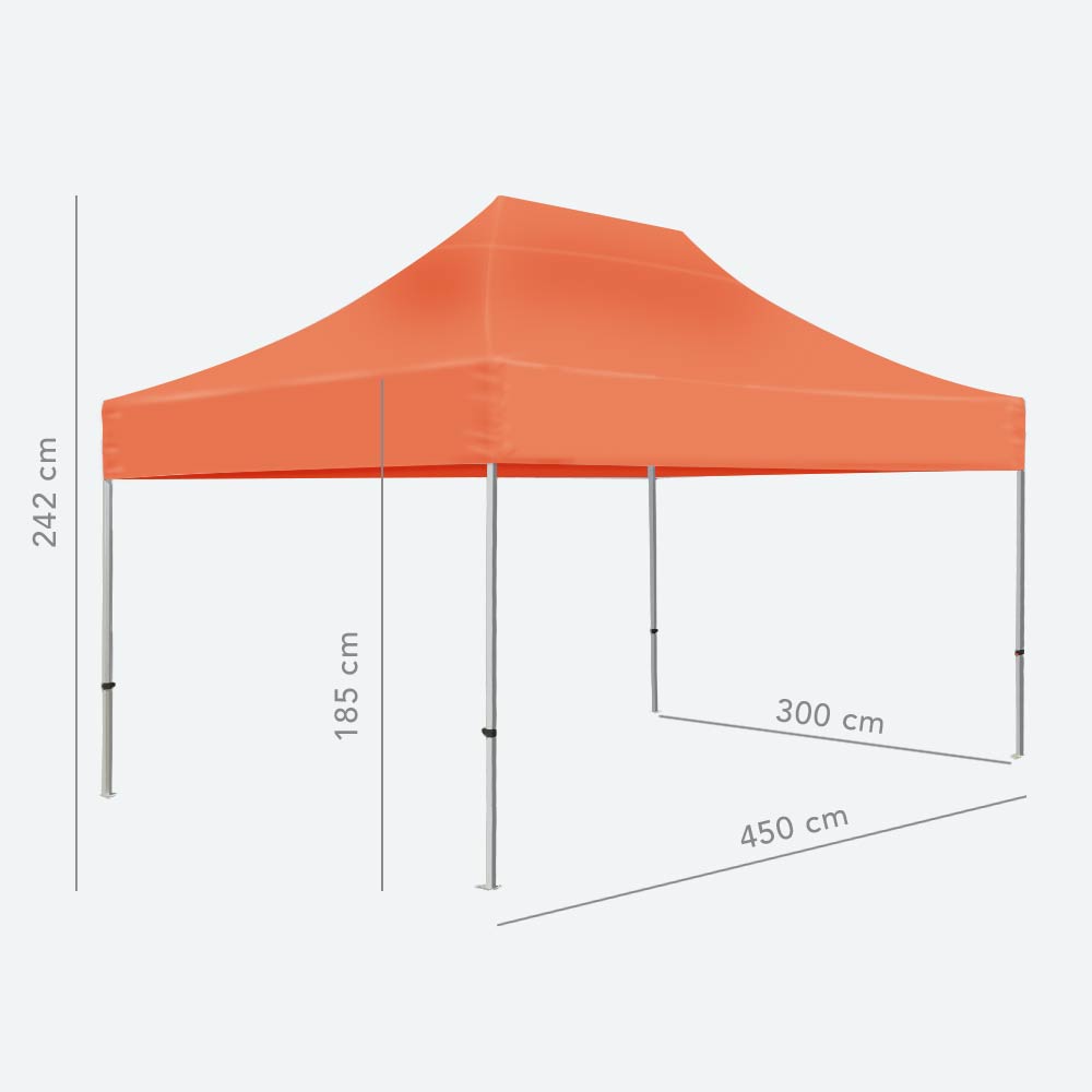 Techo de carpa personalizable 3 x 4,5 m