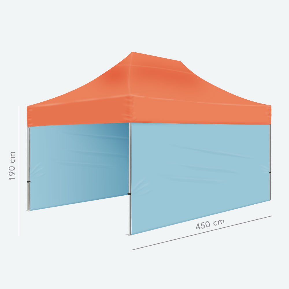 Pared opcional para carpa de 3 × 4,5 m