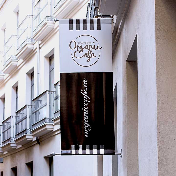 Lona impresa a doble cara para restaurantes y comercios Lona impresa a doble cara para restaurantes y comercios