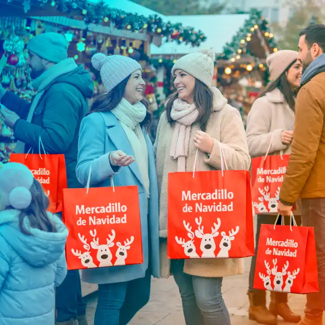 Bolsa de Papel Festiva Navidad