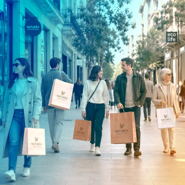 bolsas de papel potencian las campañas publicitarias