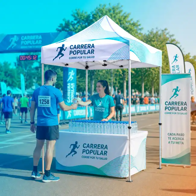 Carpa 150 x 150 cm para eventos personalizadas
