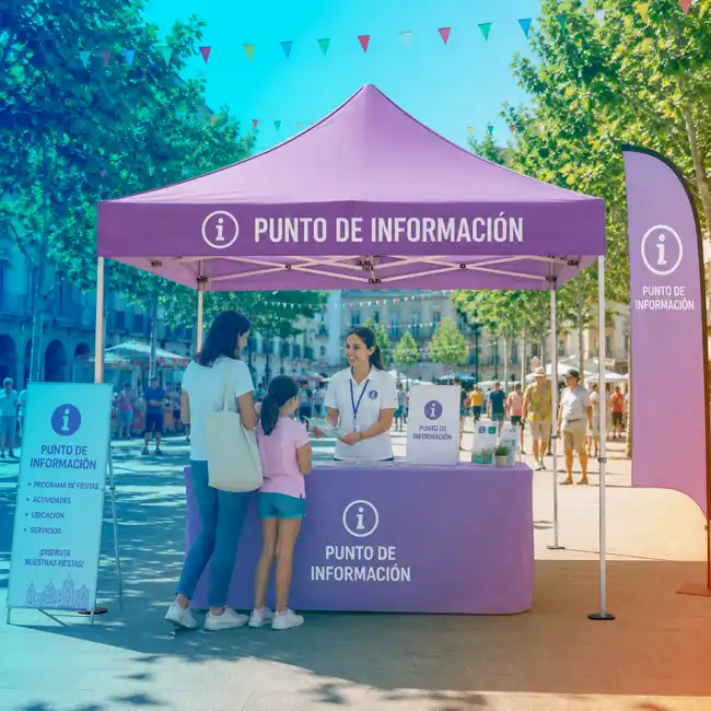 Carpa 300 x 300 cm para eventos personalizadas