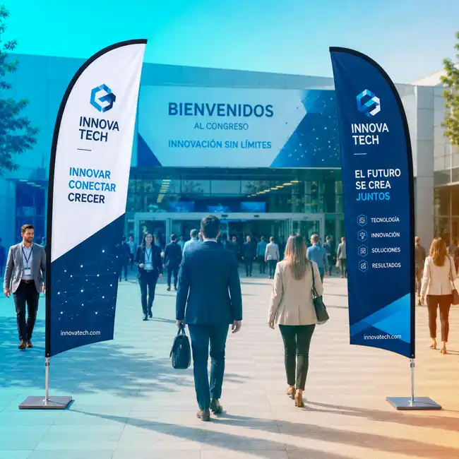 Fly Banner Surf doble cara en eventos