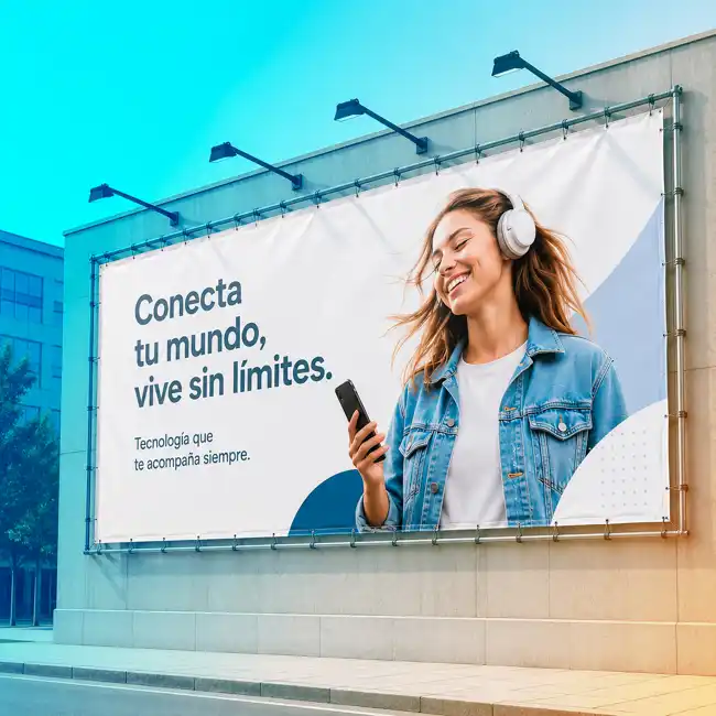 Lona microperforada exterior publicitaria