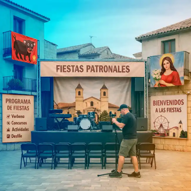 Lonas publicitarias impresas personalizadas para eventos festivos