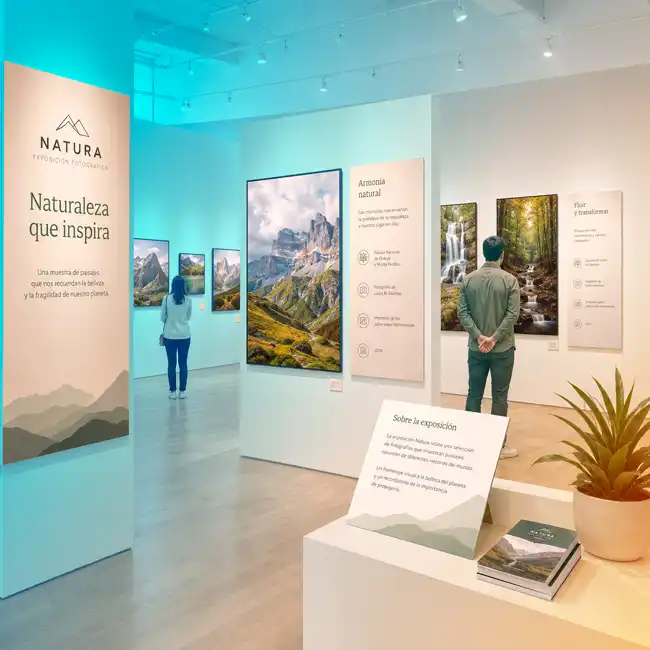 Sala de exposiciones de productos personalizados